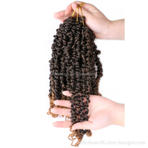 10inch 12 strands Bomb Twist freetress spring crochet braid hair shiort pre passion twist